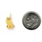 10K Yellow Gold Praying Hands Charm Pendant Jewelry 16mm x 10mm